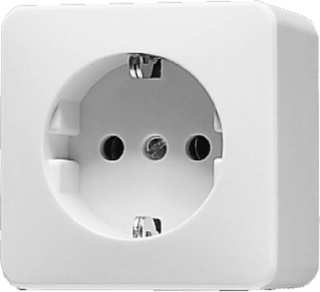 [E28H4] Jung AP600 Wall Outlet Box (WCD Switchgear) (European Socket) - 620AWW