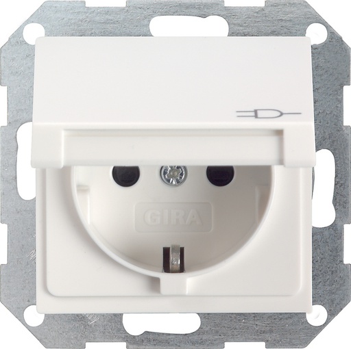 [E29FG] Gira System 55 Base De Enchufe De Pared (interruptor WCD) - 041427