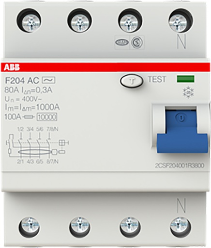 [E29U2] ABB System pro M compact Residual Current Device - 2CSF204101R3800