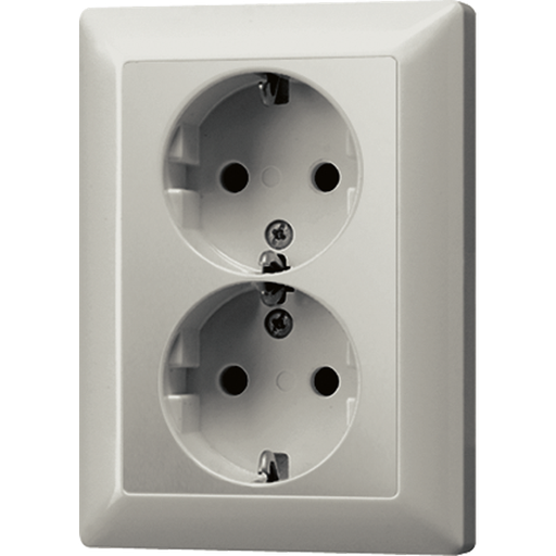 [E2A25] Jung LS RANGE Wall Outlet (WCD Switchgear) (European Socket) - ES5020KI-L