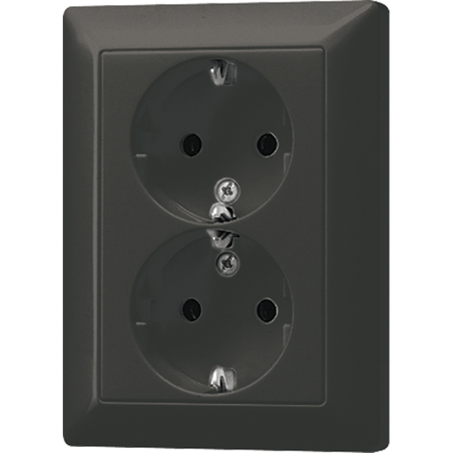 [E2A2U] Jung LS RANGE Wall Outlet (WCD Switchgear) (European Socket) - AL5020KIAN-L