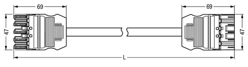 [E2A89] Wago Winsta Midi Cable De Conexión Instalación Ajustable En El Edificio - 771-9995/007-801