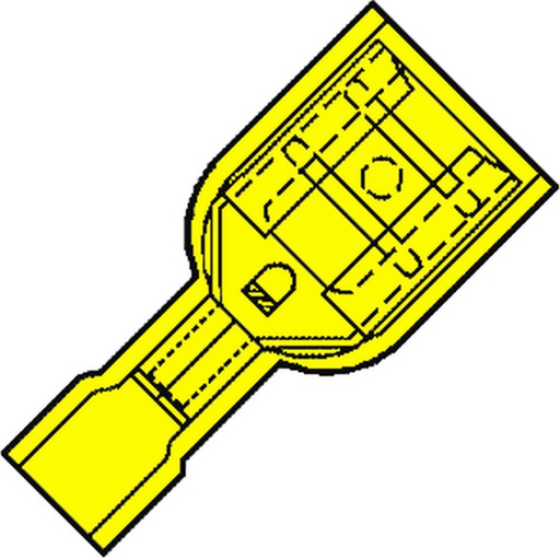 [E2AJC] Klemko IS Core Connector round/flat - 101320 [100 Pieces]