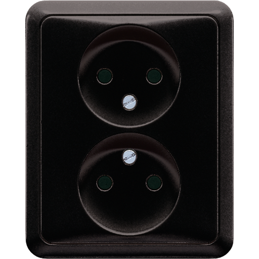 [E2BEC] Jung CD500 wandcontactdoos (WCD-schakelmateriaal) (Europese Stekkerdoos) - CD5010SW