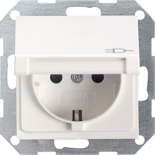 [E2CDF] Gira System 55 Wall Socket Outlet (WCD Switchgear) - 045427