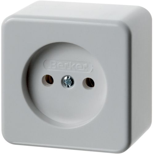 [E2FH5] Hager Berker Base De Enchufe Mural (aparellaje WCD) (Enchufe Europeo) - 61600049