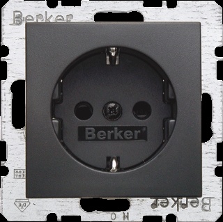 [E2FJ2] Hager Berker S.1/B.3/B.7 Wandsteckdose (WCD-Schaltgerät) (Europäische Steckdose) - 47231606