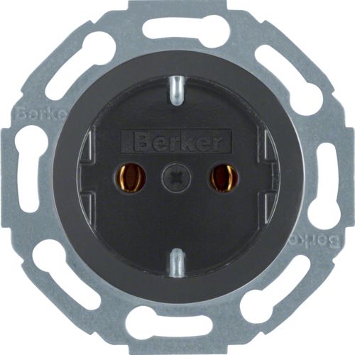 [E2FHS] Hager Berker 1930/toma De Pared De Cristal (interruptor WCD) (Enchufe Europeo) - 474521
