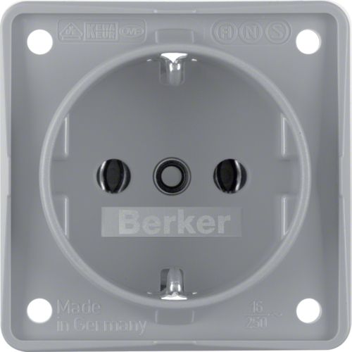 [E2FJK] Hager Berker Integro Wandstopcontact (WCD schakelmateriaal) (Europese Stekkerdoos) - 941852506
