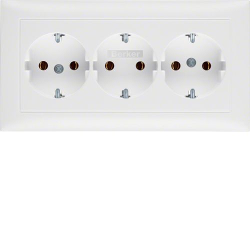 [E2FK5] Hager Berker S.1/B.3/B.7 Toma De Pared (Aparamenta WCD) (Enchufe Europeo) - 47661909