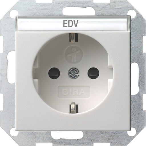 [E2FV4] Gira System 55 Wall Socket Outlet (WCD Switchgear) - 046203