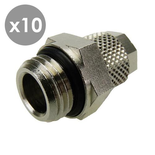 [10210-10] 6/4mmxG1/4'' Push-on fitting, O-ring [10 pieces]