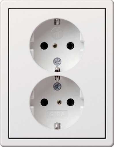 [E2JV6] Gira F100 Wall Socket Outlet (WCD Switchgear) - 0783112