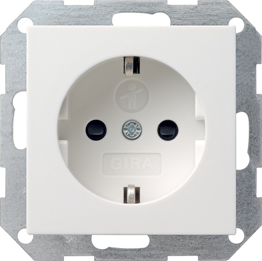 [E2KUW] Gira System 55 Wall Socket Outlet (WCD Switchgear) - 018327