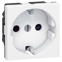 [E2KWZ] Legrand Mozaïek Wandstopcontact (WCD schakelmateriaal) (Europese Stekkerdoos) - 077213