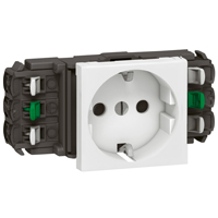 [E2KX6] Legrand Mozaïek Wandstopcontact (WCD schakelmateriaal) (Europese Stekkerdoos) - 077401