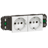 [E2KX7] Legrand Mozaïek Wandstopcontact (WCD schakelmateriaal) (Europese Stekkerdoos) - 077402