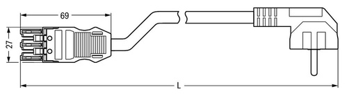 [E2M4E] Wago Winsta Midi Cable De Conexión Instalación Ajustable En El Edificio - 771-9993/306-102