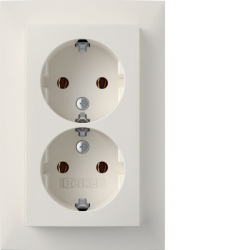 [E2N7F] Hager Berker S.1 Wandsteckdose (WCD-Schaltgerät) (Europäische Steckdose) - 47741909