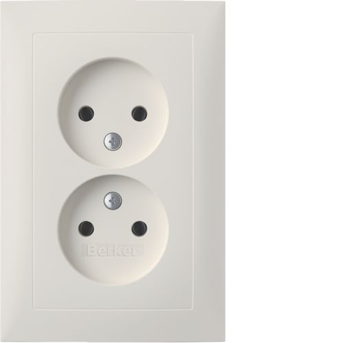 [E2N7S] Hager Berker S.1 Wall Outlet (WCD Switchgear) (European Socket) - 47951909