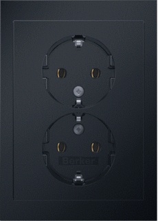 [E2N7H] Hager Berker R.3 Wall Outlet (WCD Switchgear) (European Socket) - 47742245