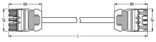 [E2NCH] Wago Winsta Midi Patch Cord Adjustable Building Installation - 771-9995/007-401
