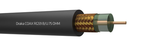 [E2NU9] Draka RG59 B/U Coaxial Cable - 113811F3 [100 Meters]