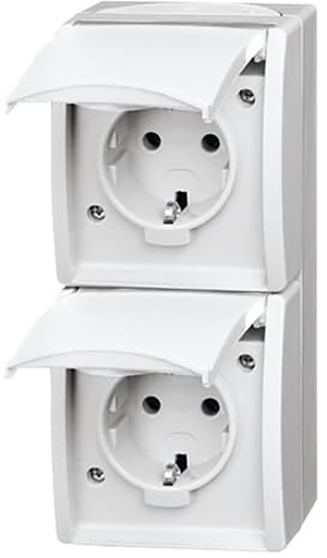 [E2P28] ABB Busch-Jaeger OCEAN IP44 Wall Outlet (WCD Switchgear) - 2CKA002084A0710