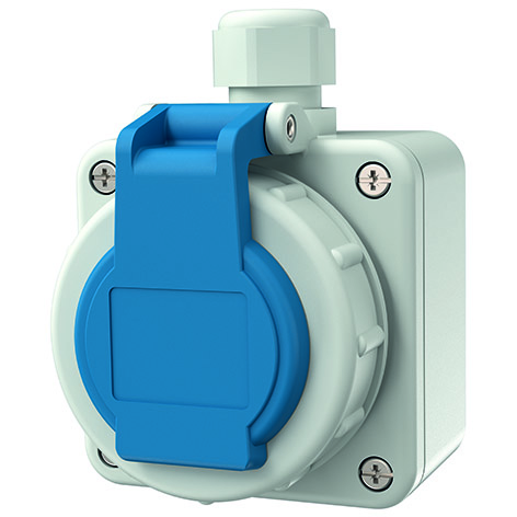 [E2PZ4] Enchufe De Pared Mennekes Schuko (WCD Switchgear) (Enchufe Europeo) - 10863