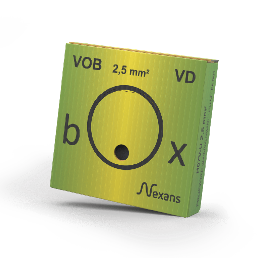 [E2Q67] Nexans H07V-U profilierter Installationsdraht - 10533333 [100 Meter]
