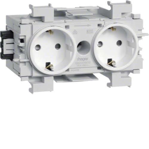 [E2QTT] Hager Tehalit Wall Outlet Box (WCD Switchgear) (European Socket) - GS20019016