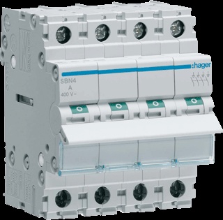 [E2SH6] Hager SBN Interruptor Empotrable Modular - SBN480