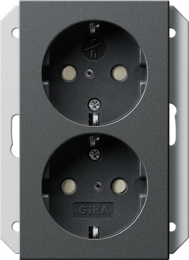 [E2SS7] Gira System 55 Wall Socket Outlet (WCD Switchgear) - 273128