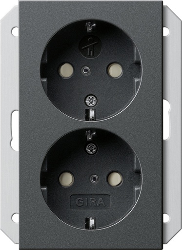 [E2SS8] Gira System 55 Wall Socket Outlet (WCD Switchgear) - 273528