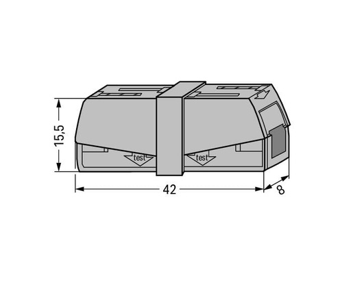 [E2TE2] Wago 224 Crown Clamp - 224-201 [50 Pieces]