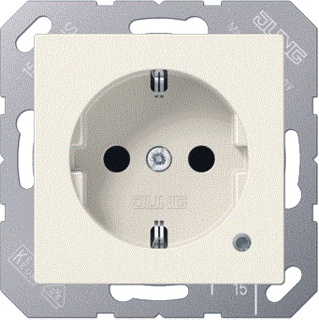 [E2TVR] Jung Wall Outlet Box (WCD Switchgear) (European Socket) - A1520BFKO
