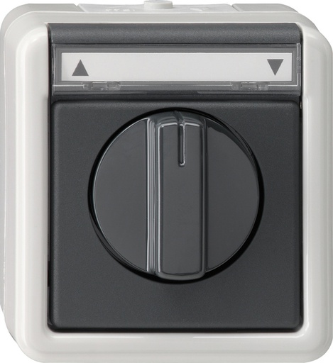 [E2TUM] Gira Splash-Proof Surface-Mounted Blind Switch - 015430