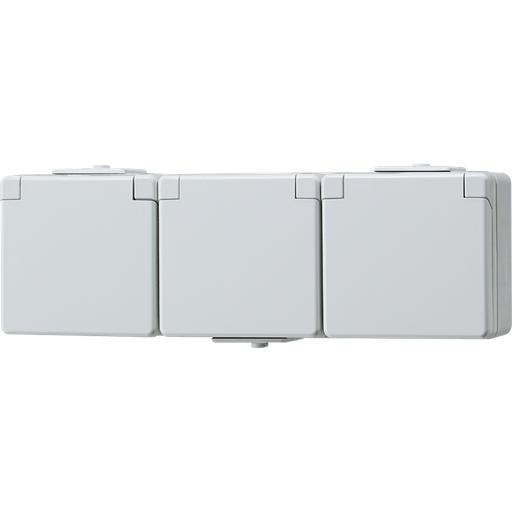 [E2U4P] Jung WG600 Wandsteckdosenbox (WCD-Schaltanlage) (Europäische Steckdose) - 623NW