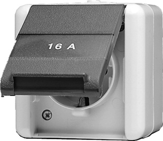 [E2U5G] Caja De Enchufes De Pared WG800 De Jung (aparamenta WCD) (Enchufe Europeo) - 820NAW