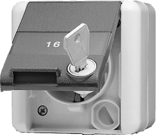 [E2U5H] Jung WG800 Wall Outlet Box (WCD Switchgear) (European Socket) - 820NAWSL
