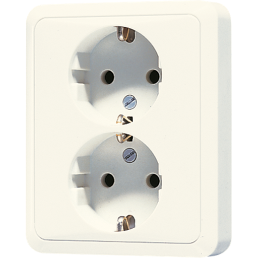 [E2U89] Jung CD500 wandcontactdoos (WCD-schakelmateriaal) (Europese Stekkerdoos) - 5020NU