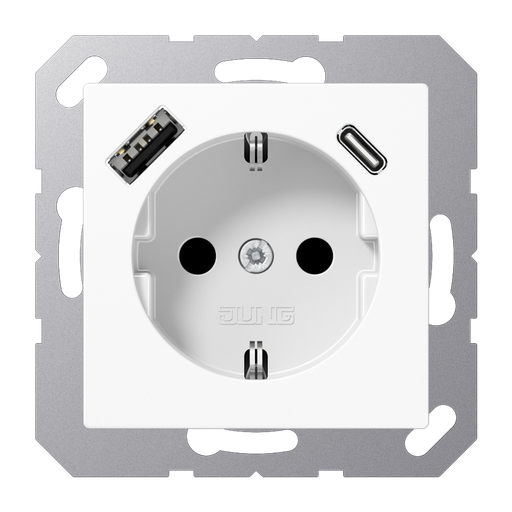 [E2VTY] Jung Wall Outlet Box (WCD Switchgear) (European Socket) - A1520-15CAWW
