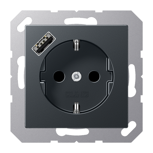 [E2VU2] Jung Wall Outlet Box (WCD Switchgear) (European Socket) - A1520-18AANM