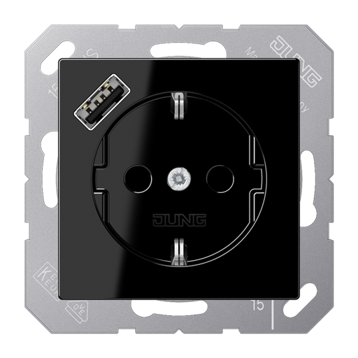 [E2VU3] Jung Wall Outlet Box (WCD Switchgear) (European Socket) - A1520-18ASW