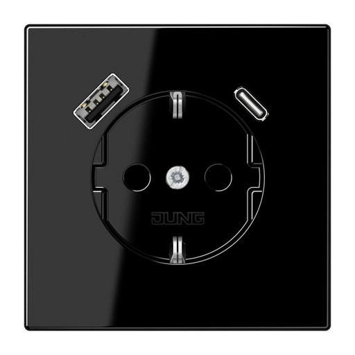 [E2VUA] Caja De Enchufes De Pared Jung (interruptor WCD) (Enchufe Europeo) - LS1520-15CASW