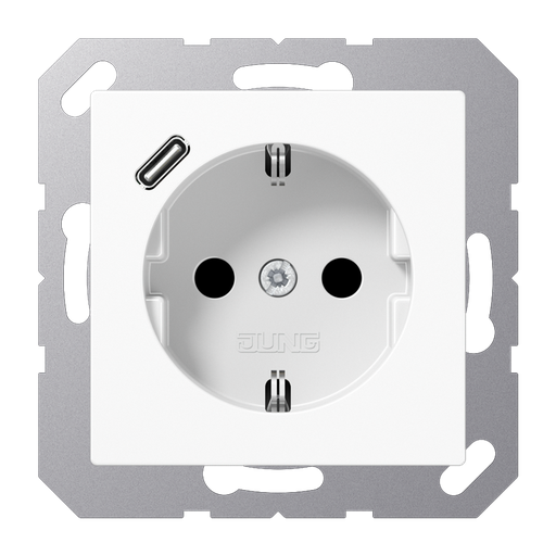 [E2VU5] Jung Wall Outlet Box (WCD Switchgear) (European Socket) - A1520-18CWW