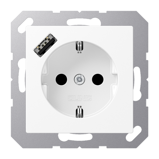 [E2VWW] Jung A Range Wandstopcontact (WCD-schakelmateriaal) - A1520-18AWWM