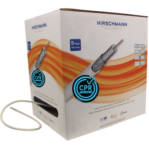 [E2XTQ] Hirschmann Multimedia KOKA Coaxial Cable - 298799250 [250 Meters]