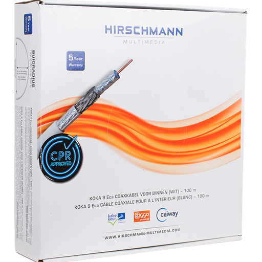 [E2XTS] Hirschmann Multimedia KOKA Coaxial Cable - 298799801 [100 Meters]