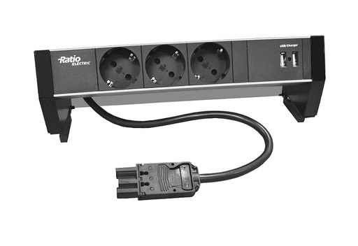 [E2XUR] Ratio Electric Desk Connection Unit - PDS6310B